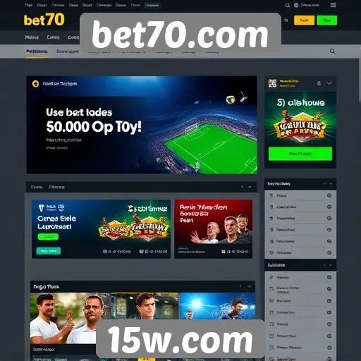 Acessibilidade e usabilidade do site bet70.com